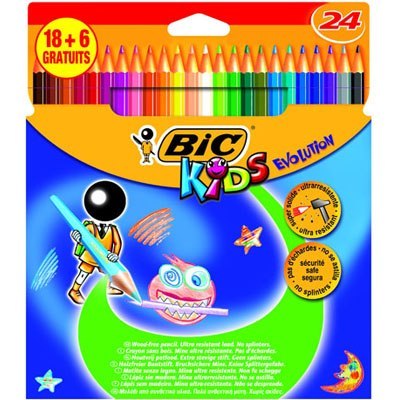 OLO BLEISTIFTE 24KOL/180 BC KIDS EVOLUTION ECO PUD BIC